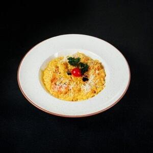Drivu Risotto with Safron ( Choose Chicken/ Shrimp)