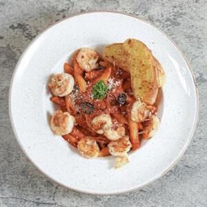 Drivu Shrimp Arabiata Pasta