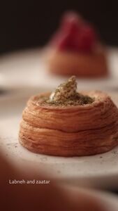 Drivu Labneh and Zaatar Cuffin