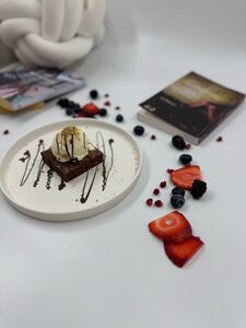 Drivu Sea Salt Truffle Brownie With Ice Cream