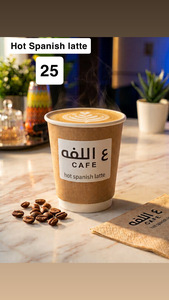Hot Spanish Latte - Al Lafah Cafe dubai