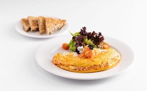 Drivu Smoked Salmon Omlette