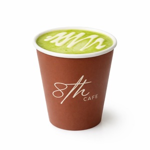 White Hot Chocolate Matcha  - 8th Cafe dubai