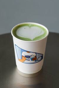 Hot Matcha Latte - Uncle Sam sharjah