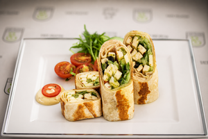 Grilled Halloumi Wrap - Cafe Peloton dubai