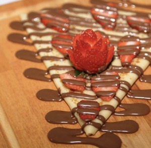 Drivu Nutella Crepe with Strawberry