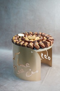 Drivu Eid Steel Golden Tray Mix Chocolate.