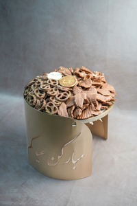 Drivu Eid Steel Golden Tray Salted Chocolate