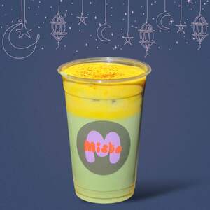 Drivu Saffron Iced Matcha