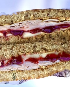Drivu Smoked Turkey & Cranberry Sandwich