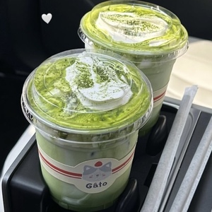 Drivu Iced Matcha with Vanilla Bean Sea Salt Cream