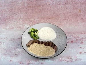 Drivu Angus Beef Steak with Rice