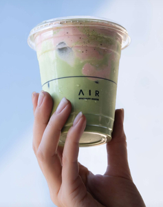 Drivu Iced Matcha with Strawberry Cold Foam