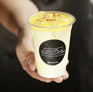 Drivu Iced Saffron Latte