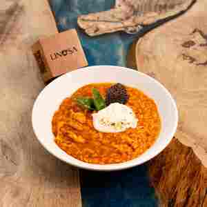 Drivu Spicy Burrata Chicken Risotto