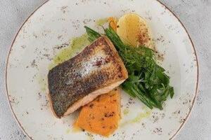 Drivu Grilled Salmon with Mashed Po