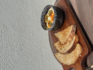 Jammy Eggs on Toast - Lazy Cat dubai