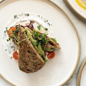 Drivu Tahini Cheese Avocado Sandwich