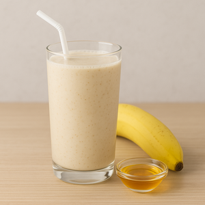 Drivu Banana smoothie with Fresh Meliha Milk and Pure Honey