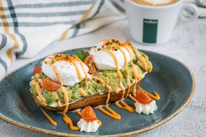 Drivu Sweet Potatoes With Guacamole