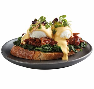 Drivu Pulled Beef Eggs Benedict