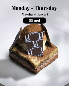 Drivu Matcha with Dessert