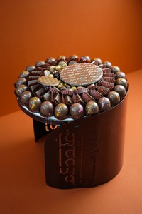 Drivu Eid Brown Steel Tray(Mix Chocolate ).