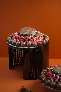 Drivu Eid Brown Steel Tray(Mix Berries)/