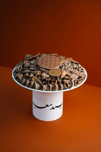 Drivu Eid White Steel Tray( Salted Chocolates)