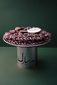 Drivu Eid Rose Gold Steel Tray  (Salted Chocolates)>