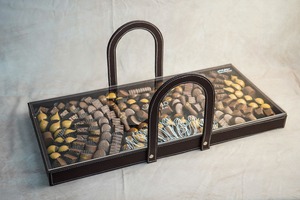 Drivu Eid  Rectangle Leather Tray (M)