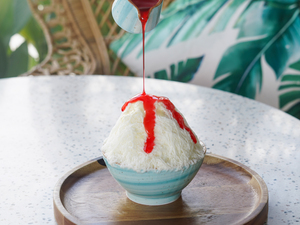 Drivu Rose Syrup Bingsu Ice Cream