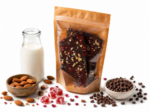 Drivu Almond Rose Candy Milk Chocolate Bark - 250 grams