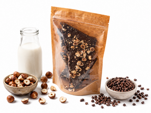 Drivu Hazelnut Milk Chocolate Bark - 250 grams