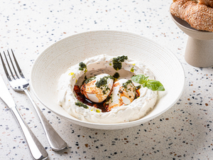 Drivu Turkish Eggs with Turkish Bread