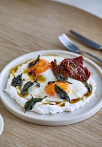 Drivu Ricotta, Sage & Sunny side eggs