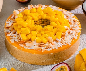 Drivu Mango Coconut Cheesecake