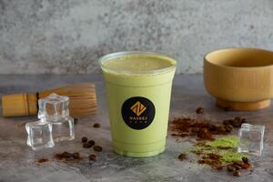 Drivu Iced Matcha Latte (with coffee)