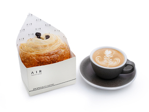 Drivu Chocolate Croissant and Cappuccino