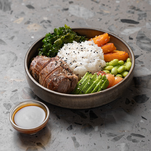 Drivu Steak Beef Pumpkin Rice Bowl