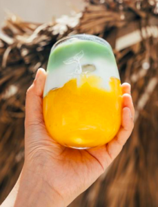 Drivu Iced Matcha Mango Latte