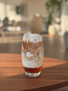 Drivu Vanilla Maple Oat Iced Latte