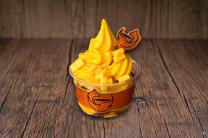 Mango soft serve ice cream - Wolves Cafe sharjah