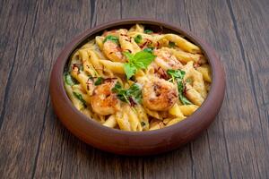 Drivu Prawn Alfredo Pasta