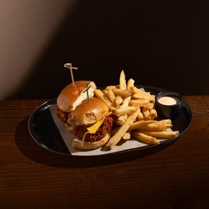 Nashville Chicken Burger - Sugar & Salt  abu-dhabi