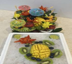 Drivu Fruit Plate with Box Fresh Fruit 