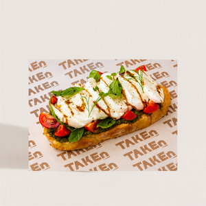 Avo & Mozzarella Toast - Taken Cafe dubai