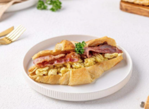 Drivu Scrambled Egg and Beef Bacon Croissant
