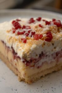 Drivu Raspberry Coconut Custard Pie