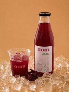 Lime Hibiscus Tea 1L - AOM Cafe sharjah